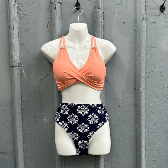 Cupshe Solid and Boho Print Bikini, BNWT, size M - Picture 5 of 13
